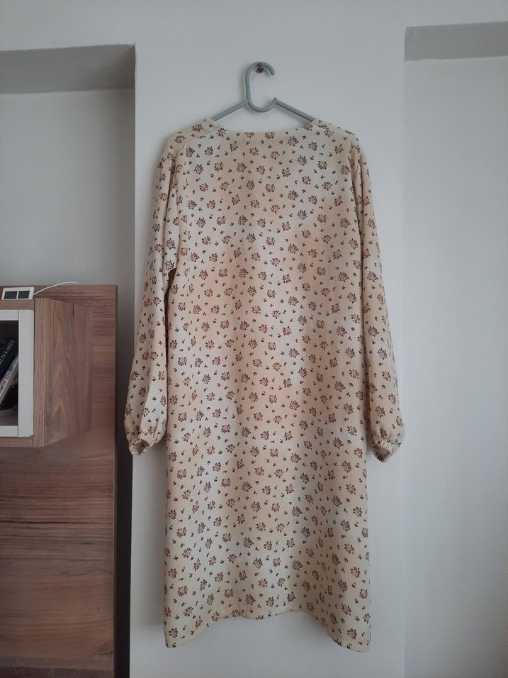 Bej Uzun Kollu Bohem Kadın Tunik - Görsel 2