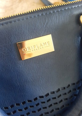 Navy Deri Kadın Çanta Fermuarlı - Görsel 6