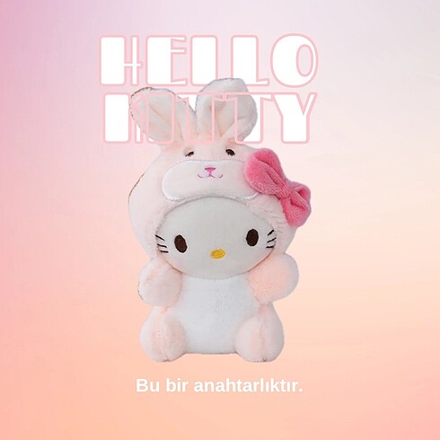 Sanrio Hello Kitty peluş anahtarlık