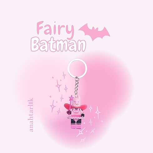 Fairy batman lego figür anahtarlık 