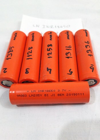 6 Adet LN INR18650 Pil 6644 mAh - Görsel 3