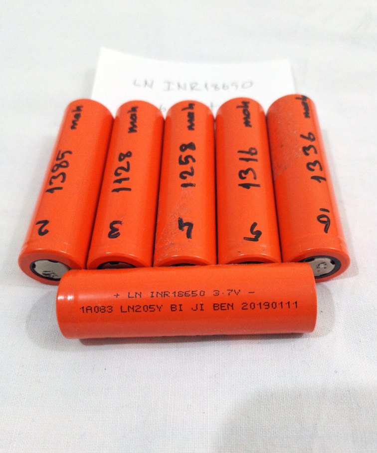 6 Adet LN INR18650 Pil 6644 mAh - Görsel 3