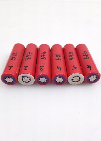 6 ADET 18650 ŞARJ EDİLEBİLİR Lityum Pil - Görsel 2