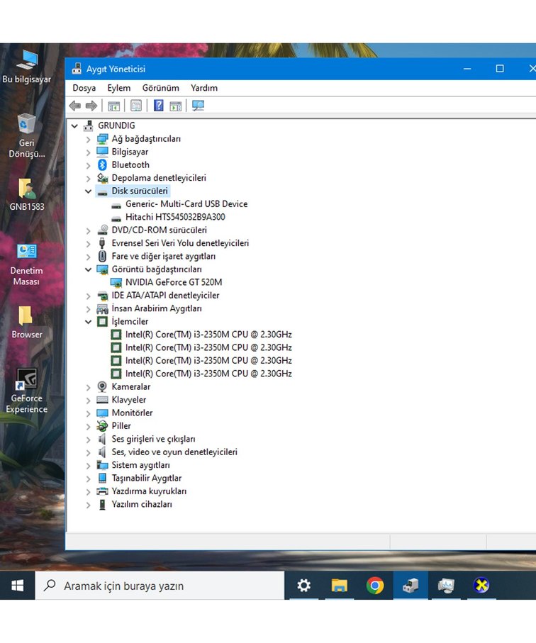 LAPTOP/GRUNDIG/ Windows 10/Kullanıma Hazır - Görsel 3