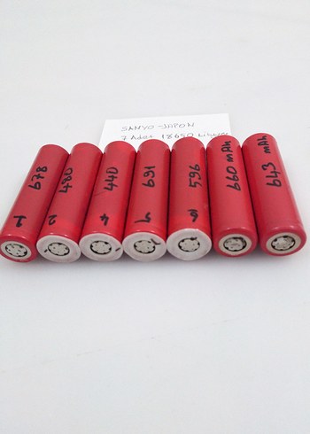 7 ADET 18650 ŞARJ EDİLEBİLİR Lityum Pil - Görsel 2