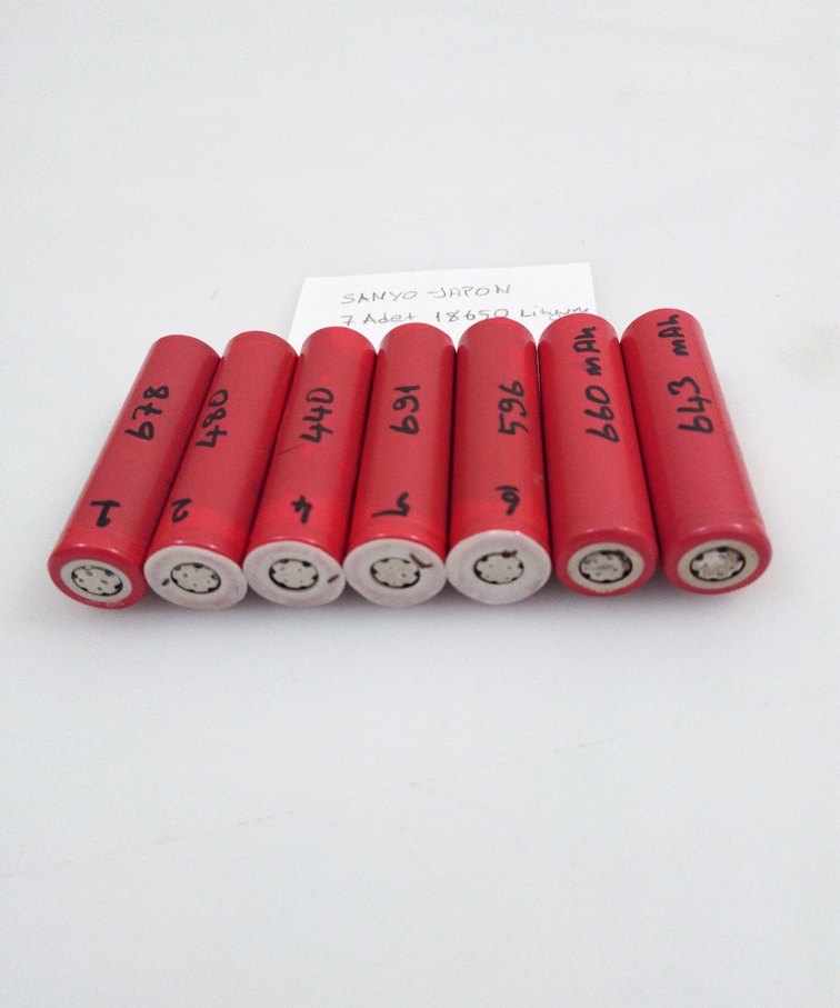 7 ADET 18650 ŞARJ EDİLEBİLİR Lityum Pil - Görsel 2