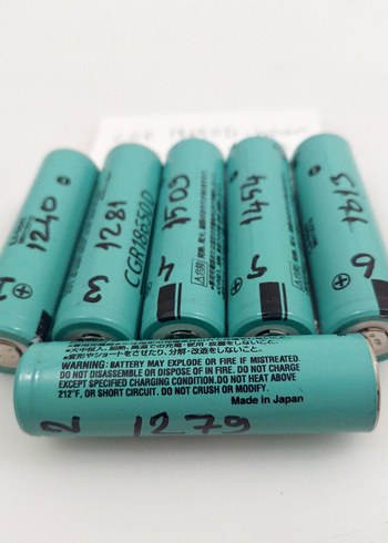 6 ADET 18650 ŞARJ EDİLEBİLİR Lityum Pil - Görsel 3