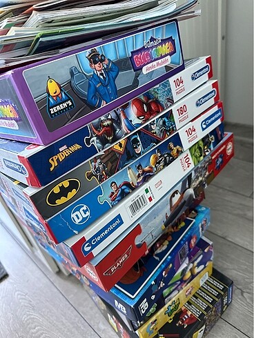 Clementoni Puzzle ve çeşitli kutu oyunları
