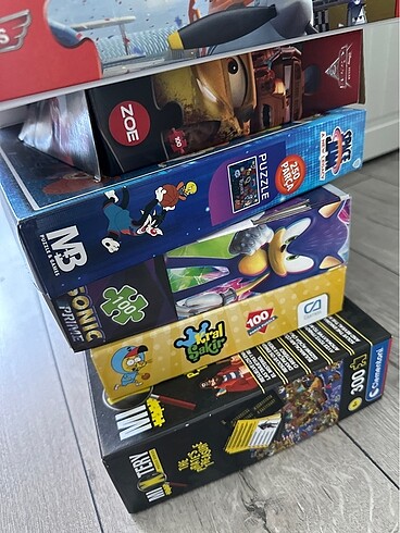  Beden Renk Puzzle ve çeşitli kutu oyunları