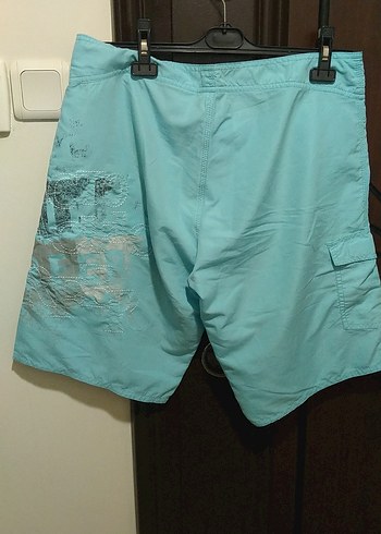 Erkek Mavi Mini Kemerli Deniz Şortu - Görsel 5