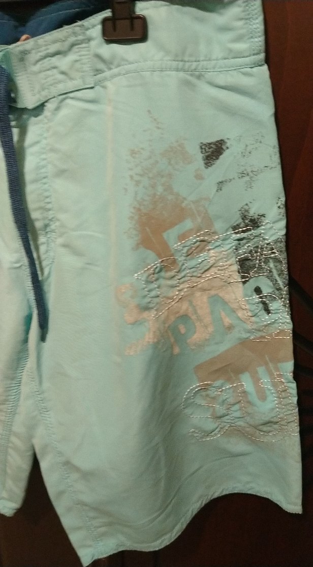 Erkek Mavi Mini Kemerli Deniz Şortu - Görsel 2