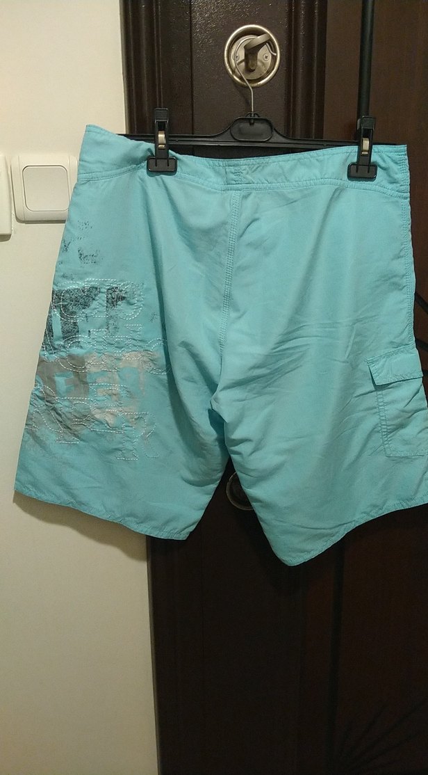 Erkek Mavi Mini Kemerli Deniz Şortu - Görsel 5