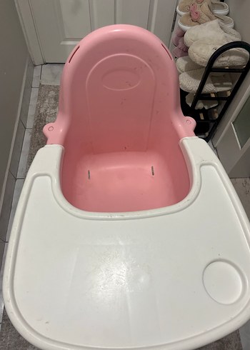 Beden pembe Renk Pastel Pembe Bebek Mama Sandalyesi