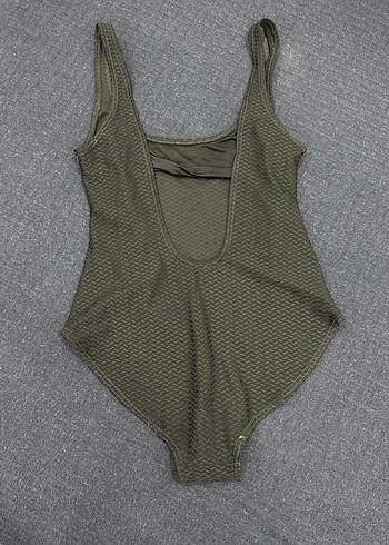 Siyah Klasik Düz Kesim Kadın Mayo - Görsel 2