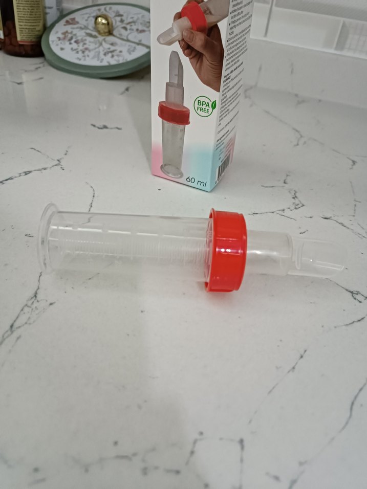 Kırmızı Bebek Besleme Enjektörü 60 ml - Görsel 2