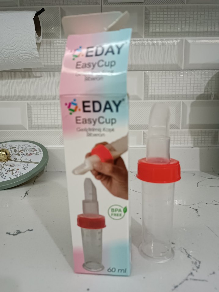 Kırmızı Bebek Besleme Enjektörü 60 ml - Görsel 4