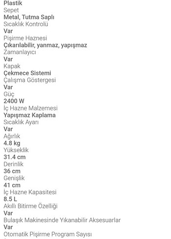 Beko FitFry Az Yağlı İkili Fritöz Siyah - Görsel 5