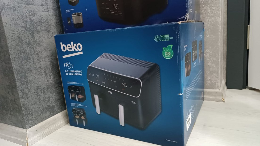 Beko FitFry Az Yağlı İkili Fritöz Siyah - Görsel 3