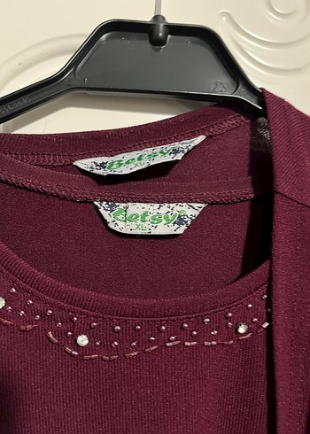 Bordo Salaş Hırka ve Kazak Takımı - Görsel 2