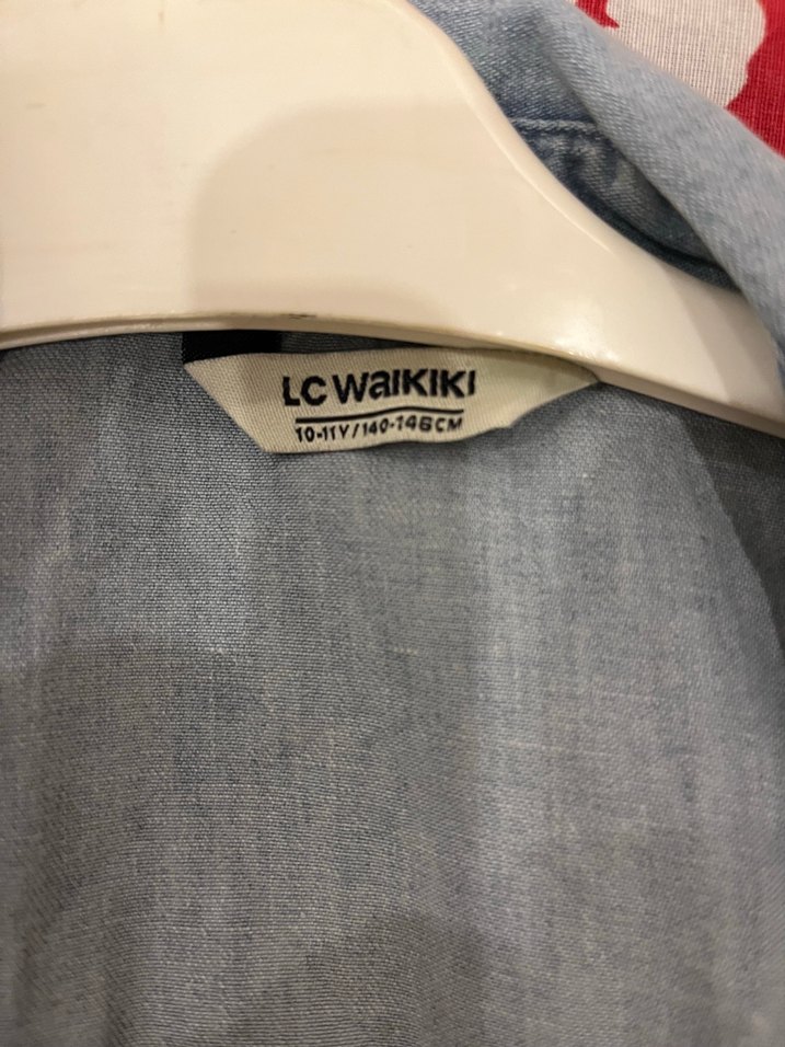 Erkek mavi kot gömlek - Görsel 2