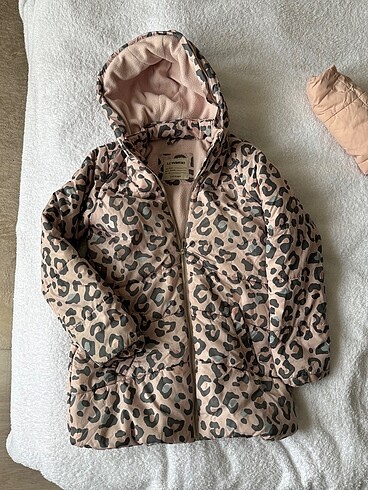 9 Yaş Beden çeşitli Renk LCW kız çocuk leopar mont