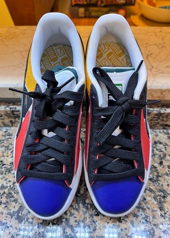 38 Beden Puma Renkli Platform Topuklu 38 Spor Ayakkabı