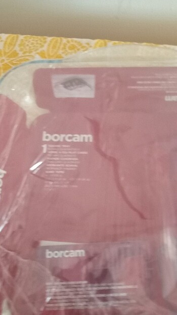 Borcam Kare Poşet içinde Yeni hiç açılmamış 