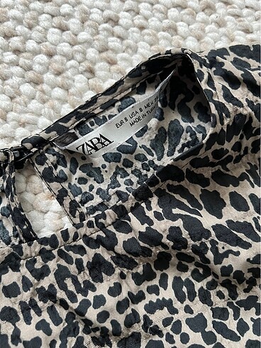 Zara leopar elbise