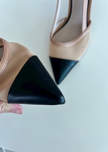 Zara Zara Bej İnce Topuklu Kadın Ayakkabı