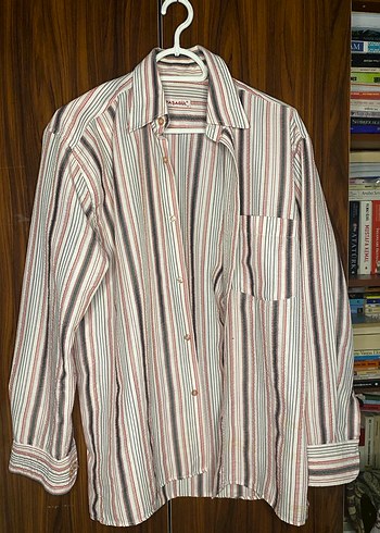 Çizgili Uzun Kollu Erkek Gömlek - Görsel 2