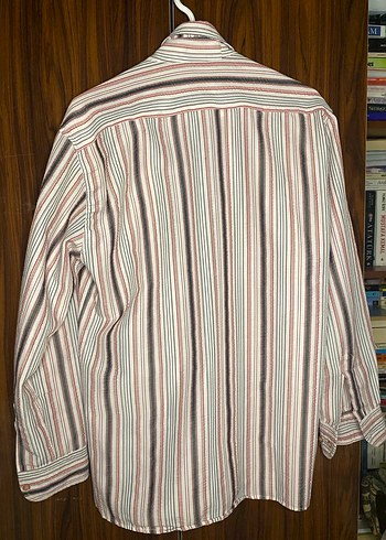 Çizgili Uzun Kollu Erkek Gömlek - Görsel 5