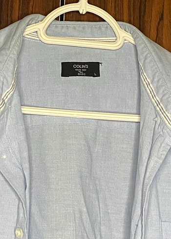 Erkek Uzun Kollu Mavi Keten Gömlek - Görsel 3