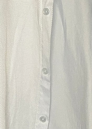 Uzun Kollu Beyaz Keten Erkek Gömlek - Görsel 4