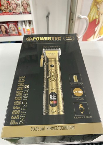 Powertec Altın Renk Tıraş Makinesi - Görsel 4