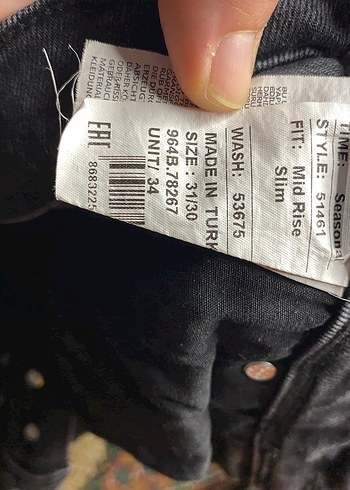 Erk Siyah Denim Regular Fit Jean - Görsel 9