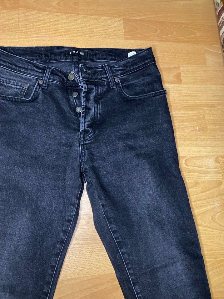 Erk Siyah Denim Regular Fit Jean - Görsel 3