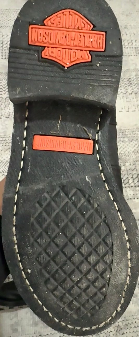 Kadın Siyah Deri Tokalı Biker Diz Üstü harley davıdson çizme - Görsel 4