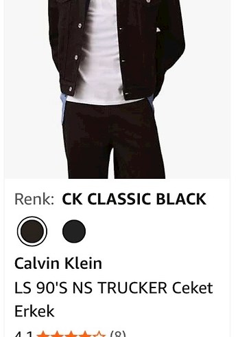 Calvin Klein erkek kot ceket - Görsel 7