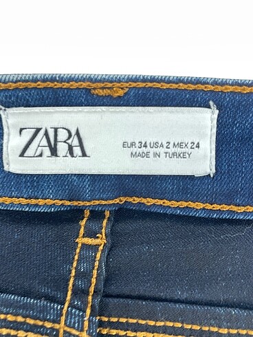 34 Beden lacivert Renk Zara Jean / Kot %70 İndirimli.