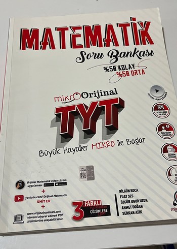 Mikro Orijinal TYT Matematik Soru Bankası