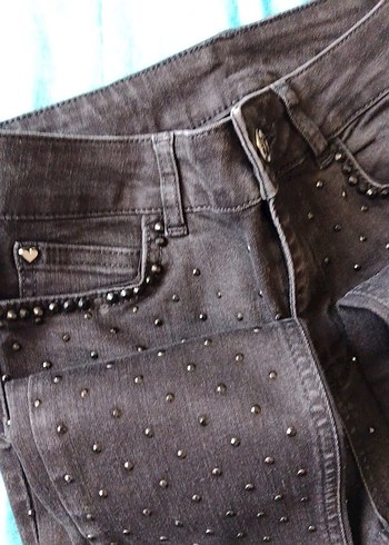 28 Beden Boncuklu jean