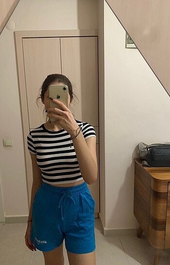 xs Beden mavi Renk Pull and Bear Şort