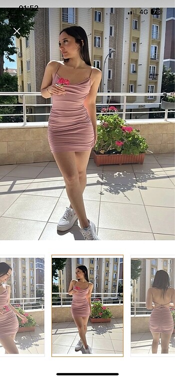 Diğer degaje pudra elbise
