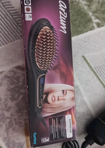 Arzum Superstar Kahverengi Saç Düzleştirici Fırça - Görsel 2