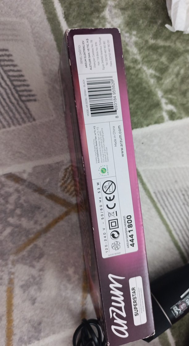 Arzum Superstar Kahverengi Saç Düzleştirici Fırça - Görsel 3