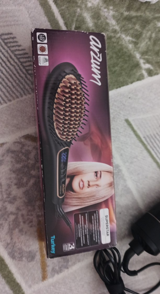 Arzum Superstar Kahverengi Saç Düzleştirici Fırça - Görsel 2