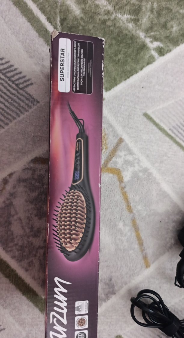 Arzum Superstar Kahverengi Saç Düzleştirici Fırça - Görsel 4