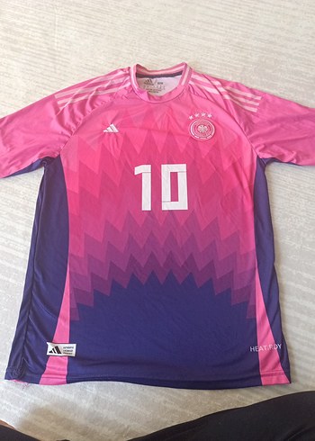 Pembe Mor Baskılı kısa Kollu Erkek Forma
