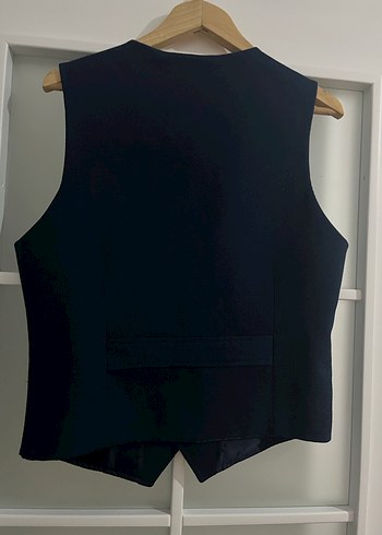 Düğmeli Lacivert Erkek Yelek - Görsel 2