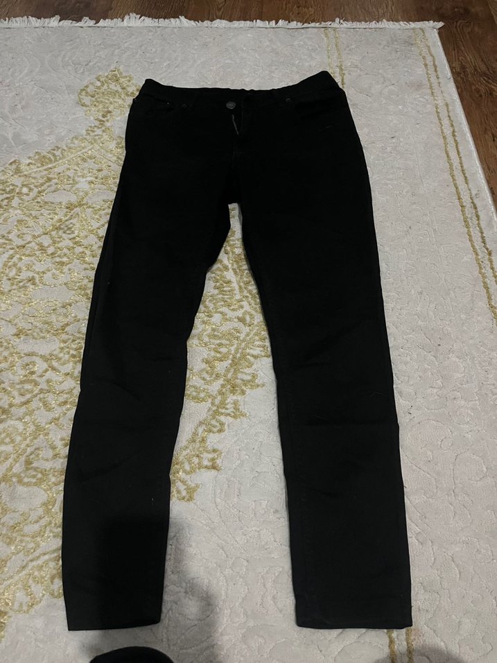 Siyah Düz Kesim Pantolon — görsel 2/5